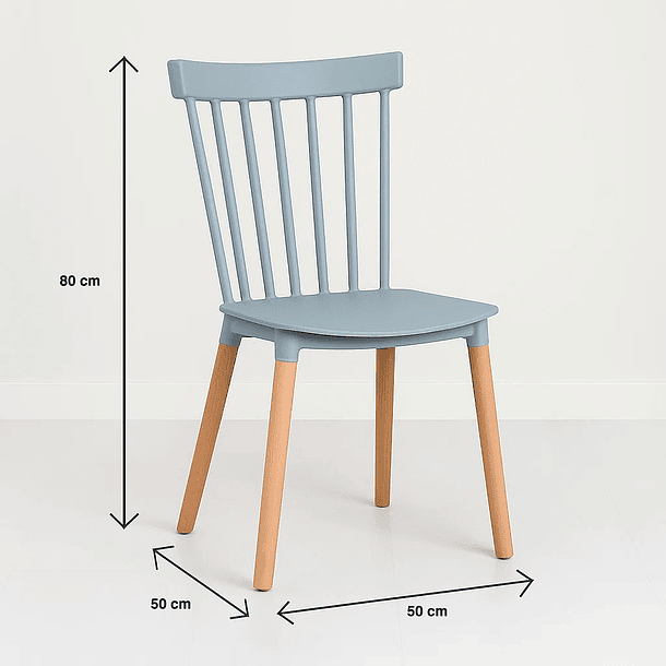 Silla Windsor - Gris 6