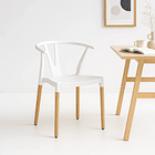 Silla Wishbone - Blanca 4