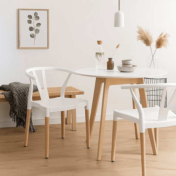 Silla Wishbone - Blanca 5