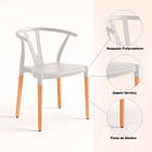 Silla Wishbone - Blanca 7