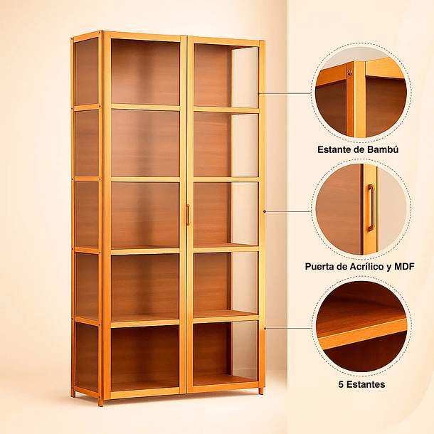 Vitrina BambooClear 5 Niveles 5