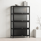 Vitrina BambooGlass 4 Niveles - Negro 2