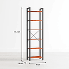 Estantería Industrial BlackLine con 6 Repisas 4