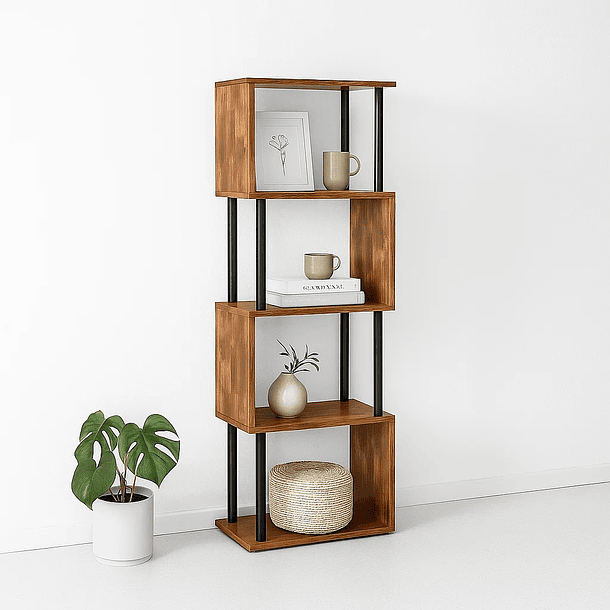 Estantería Decorativa 4 Niveles ZigZag Rack 2