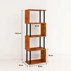 Estantería Decorativa 4 Niveles ZigZag Rack 4