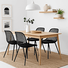 Pack de 4 Sillas Europa Acolchadas - Negras 2