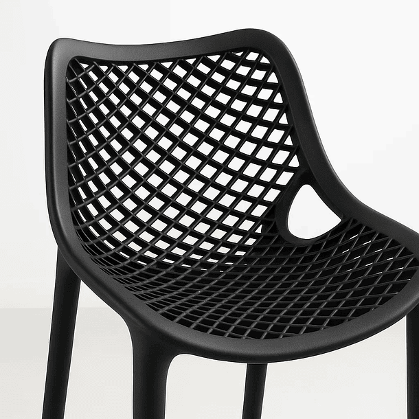 Pack de 4 Taburetes Piso de Bar Air Berlín - Negros 7