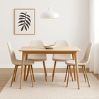 Pack de 4 Sillas Spoon Terciopelo - Crema 3