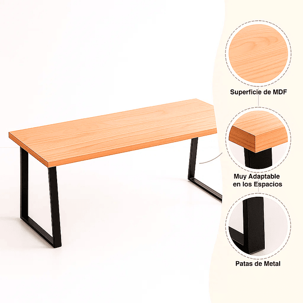 Set Nordic Work MDF - Natural 6