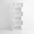 Estantería Moderna ZigZag de 6 Niveles - Blanco 1