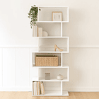 Estantería Moderna ZigZag de 6 Niveles - Blanco 3