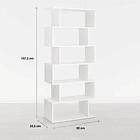 Estantería Moderna ZigZag de 6 Niveles - Blanco 4
