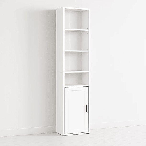 Librero MultiStore con Puerta - Blanco 1