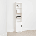 Librero MultiStore con Puerta - Blanco 2