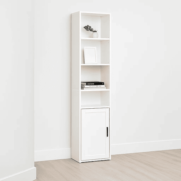 Librero MultiStore con Puerta - Blanco 2