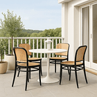 Pack de 4 Sillas Lombardía de Polipropileno - Negra 3