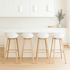 Pack de 4 Taburetes Nordic - Blanco 3