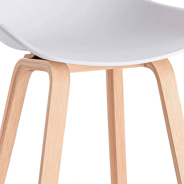 Pack de 4 Taburetes Nordic - Blanco 6