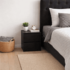 Pack de 2 Veladores Cajon Doble Minimal Oscuro 2