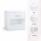 Pack de 2 Veladores KLAKU 39x41 - Blanco 5