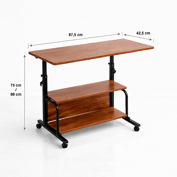 Mesa escritorio ajustable Skipa 87x42x75 4