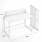 Mesa escritorio plegable Breta 100x48x75 4