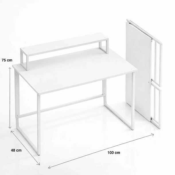 Mesa escritorio plegable Breta 100x48x75 4