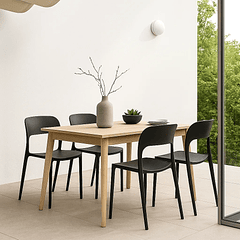 Pack de 4 Sillas Kentucky - Negras