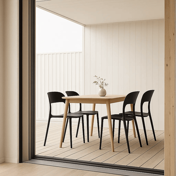 Pack de 4 Sillas Kentucky - Negras 3