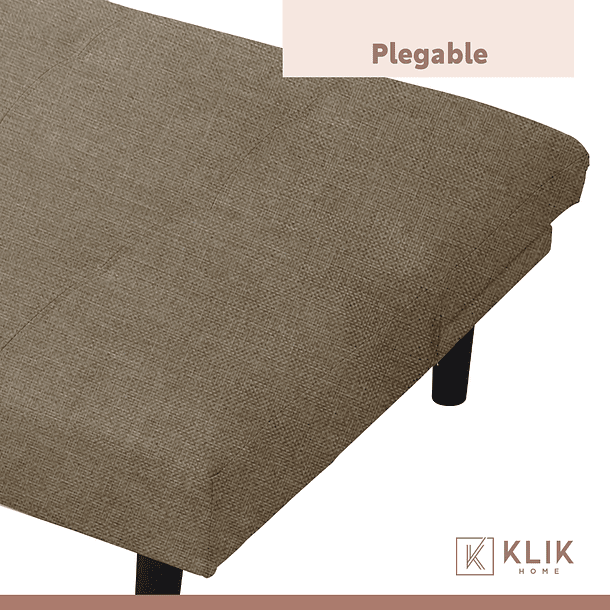 Futón Sofá Cama 2 cuerpos Sofía - Lino Beige 7