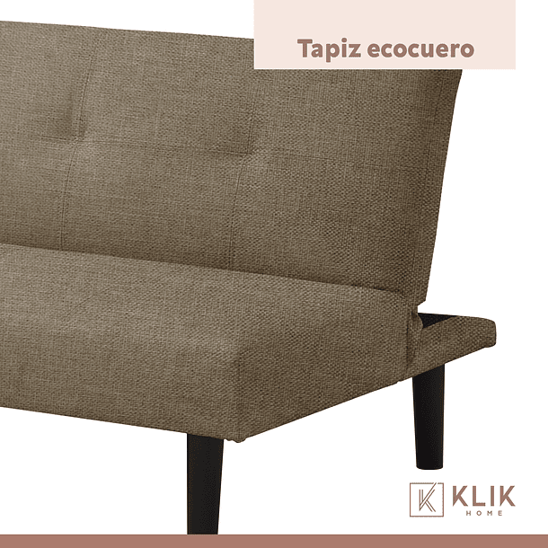 Futón Sofá Cama 2 cuerpos Sofía - Lino Beige 9