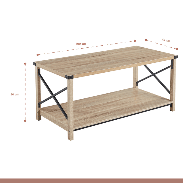 Mesa de Centro Cross - Madera 4
