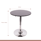 Mesa de centro alta ajustable - Negra 11