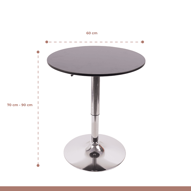 Mesa de centro alta ajustable - Negra 11