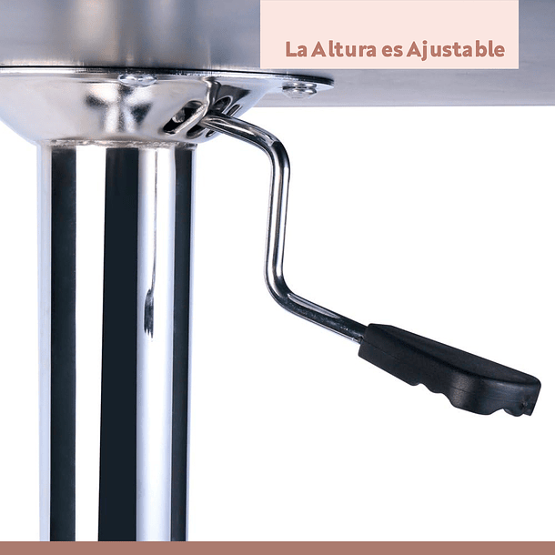 Mesa de centro alta ajustable - Negra 17