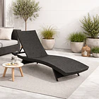 Reposera Moderna para Terraza o Piscina en Ratán 2