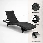 Pack de 2 Reposeras Moderna para Terraza o Piscina en Ratán 5