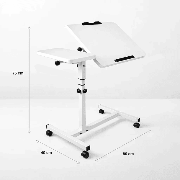 Mesa escritorio ajustable Javna 80x40x75 4