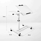 Mesa escritorio ajustable Javna 80x40x75 4