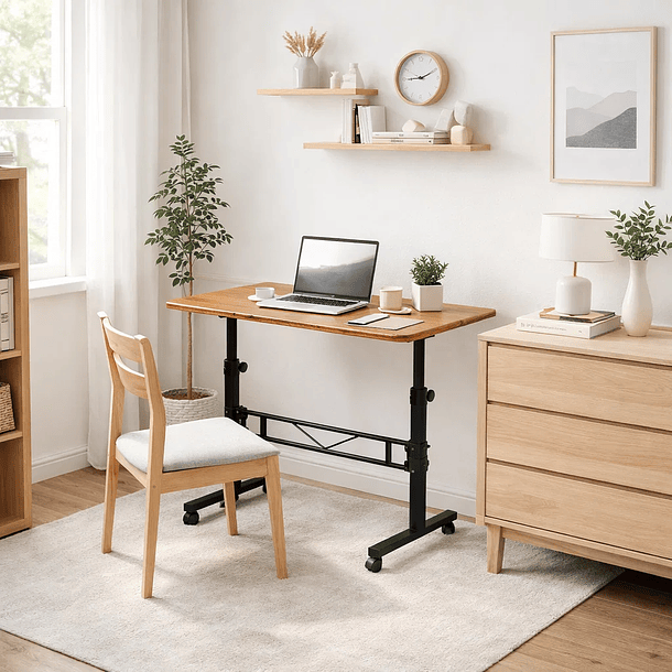 Mesa escritorio ajustable Vinna 80x40x74 3