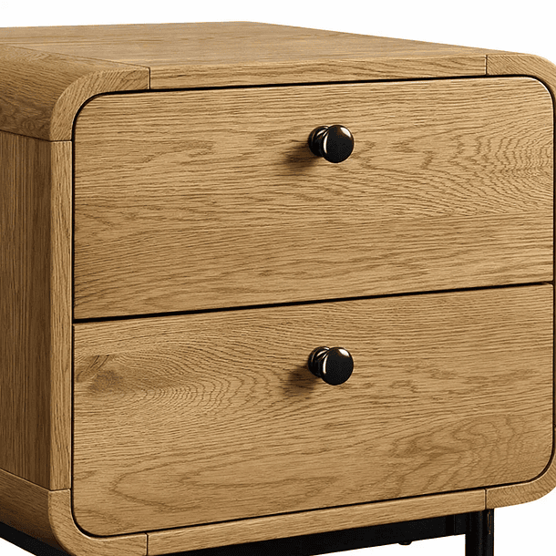 Pack de 2 Veladores KETIK 40x50 - Madera clara 6