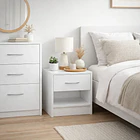 Velador KLAKU 39x28x41 - Blanco 3