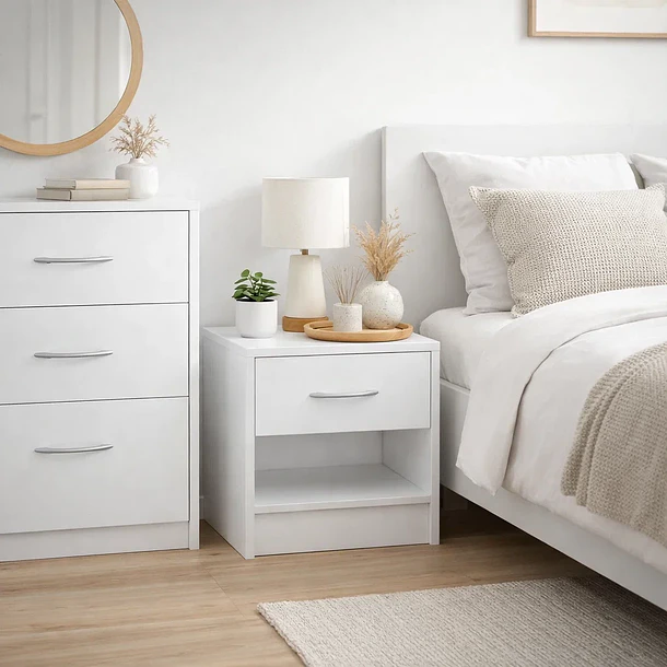 Velador KLAKU 39x28x41 - Blanco 3