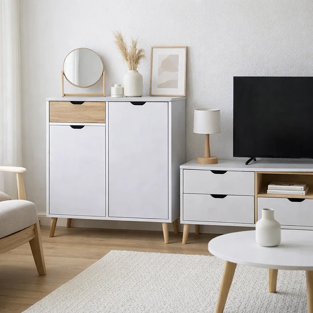 Buffet DEKLIK 80x80 - Blanco 3