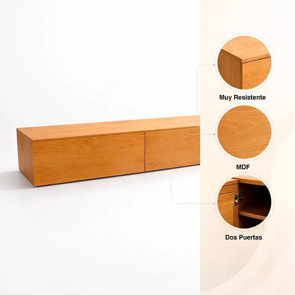 Rack de TV Terra 160 Madera 5