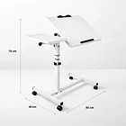 Mesa escritorio ajustable Javna 80x40x75 4