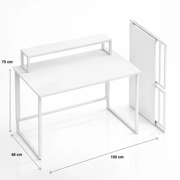 Mesa escritorio plegable Breta 100x48x75 4