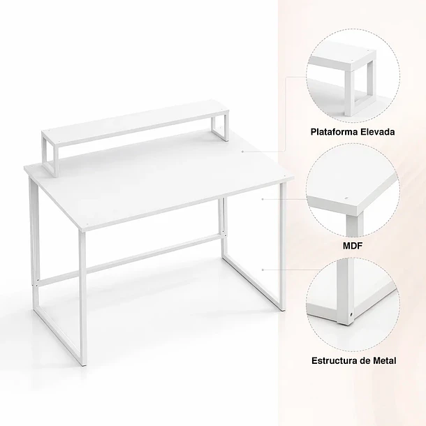 Mesa escritorio plegable Breta 100x48x75 5