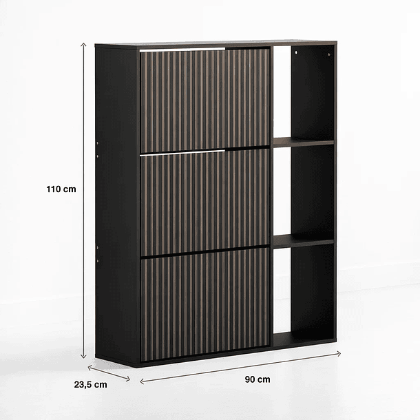 Zapatero Urban Flex - Negro 4