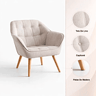 Butaca Decorativa Velvet Chic - Beige - beige 5